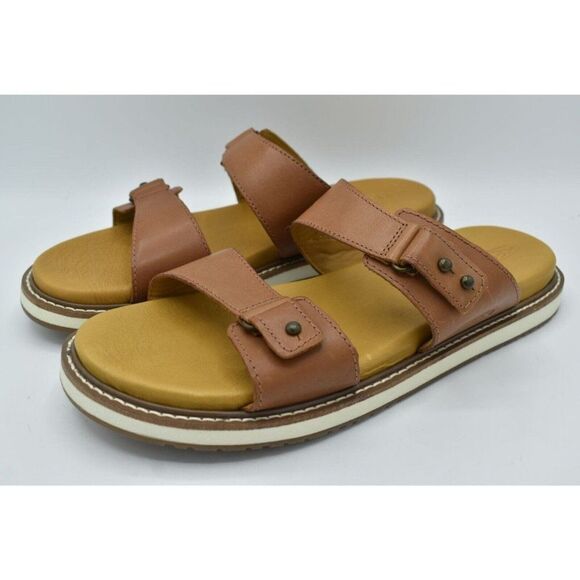 Keen Womens Size 10 Lana Slide Tortoise Shell Silver Birch Slip On Sandals - Picture 3 of 11